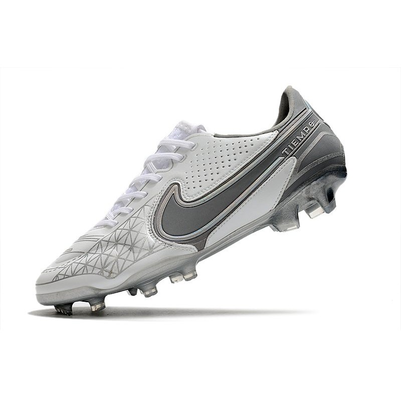 Nike Tiempo Legend IX Elite FG Bílý Šedá